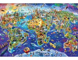 Puzzle Eurographics Mundo Loco de 2000 Piezas