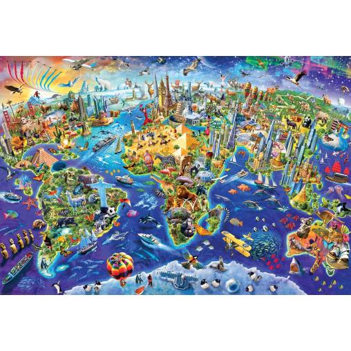 Puzzle Eurographics Mundo Loco de 2000 Piezas