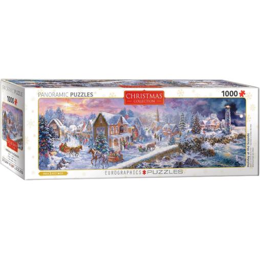 Puzzle Eurographics Navidad a Orillas del Mar de 1000 Piezas