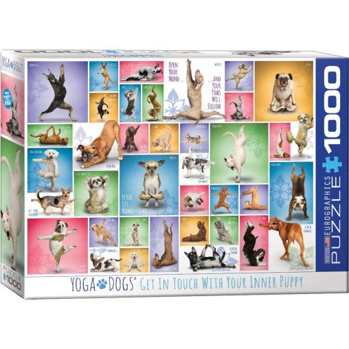 Puzzle Eurographics Perros de Yoga de 1000 Piezas