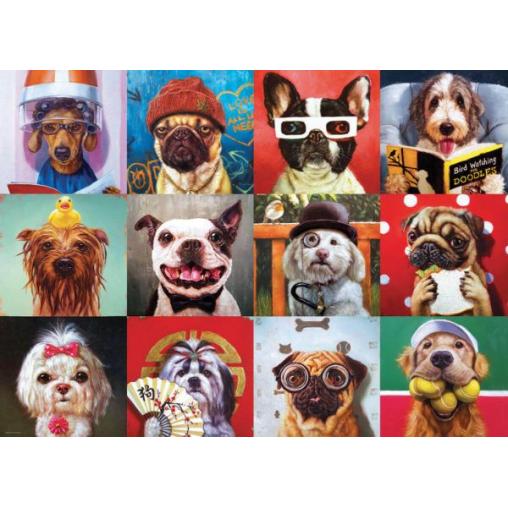 Puzzle Eurographics Perros Graciosos de 1000 Piezas