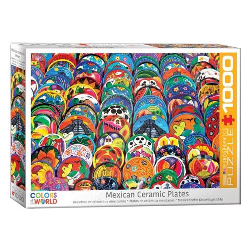 Puzzle Eurographics Platos de Cerámica Mejicanos 1000 Piezas