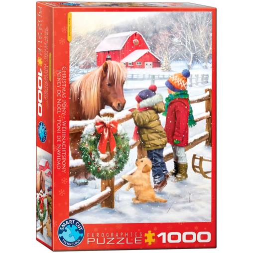 Puzzle Eurographics Poni de Navidad de 1000 Piezas