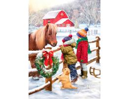 Puzzle Eurographics Poni de Navidad de 1000 Piezas