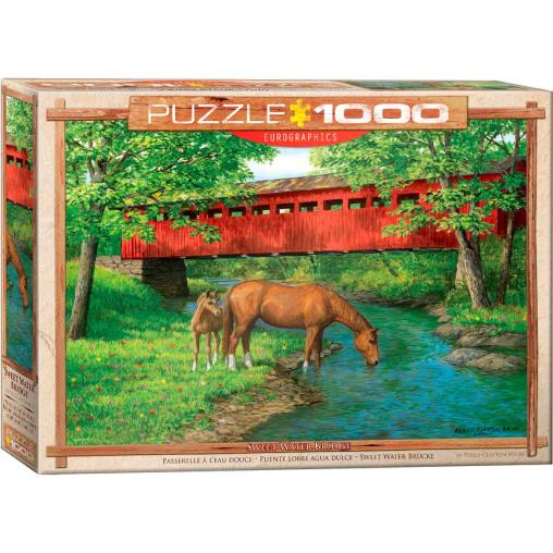 Puzzle Eurographics Puente sobre Agua Dulce de 1000 Piezas