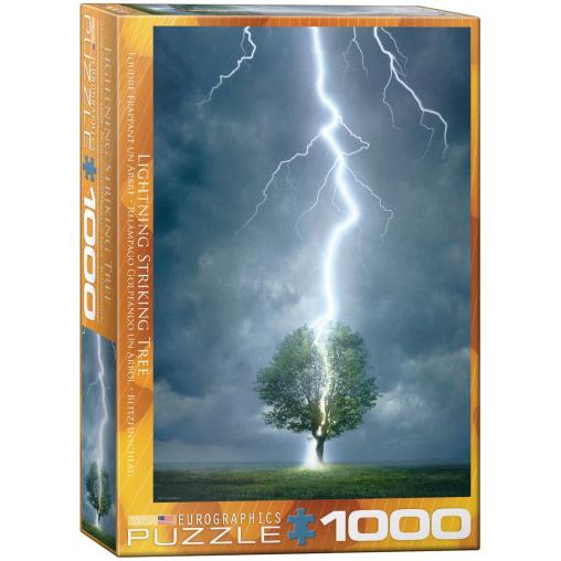 Puzzle Eurographics Rayo Golpeando Árbol de 1000 Piezas