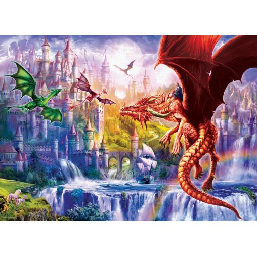 Puzzle Eurographics Reino de Dragones XXL de 500 Piezas