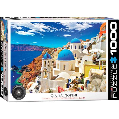 Puzzle Eurographics Santorini Grecia de 1000 Piezas