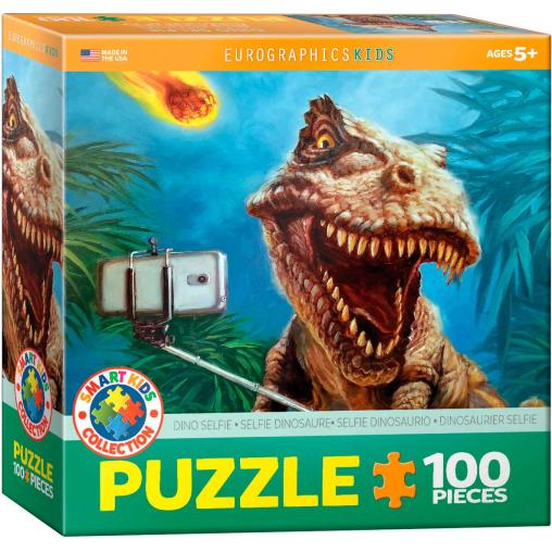 Puzzle Eurographics Selfie de Dinosaurios de 100 Piezas