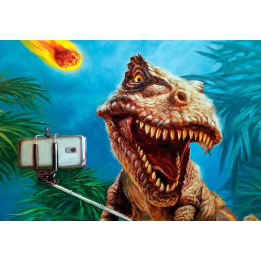 Puzzle Eurographics Selfie de Dinosaurios de 100 Piezas