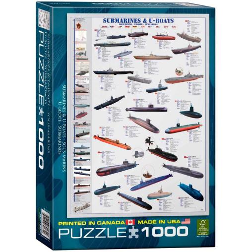 Puzzle Eurographics Submarinos de 1000 Piezas