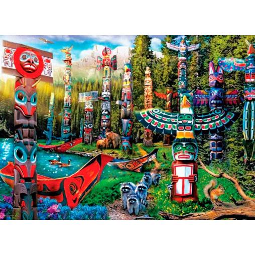 Puzzle Eurographics Sueños de Totems XXL de 500 Piezas