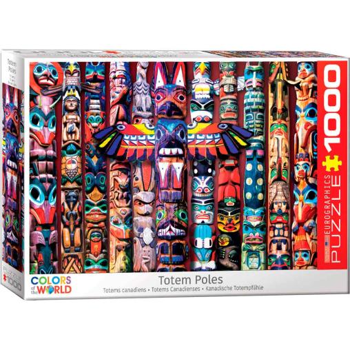 Puzzle Eurographics Totems Canadienses de 1000 Piezas