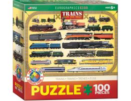 Puzzle Eurographics Trenes de 100 Piezas