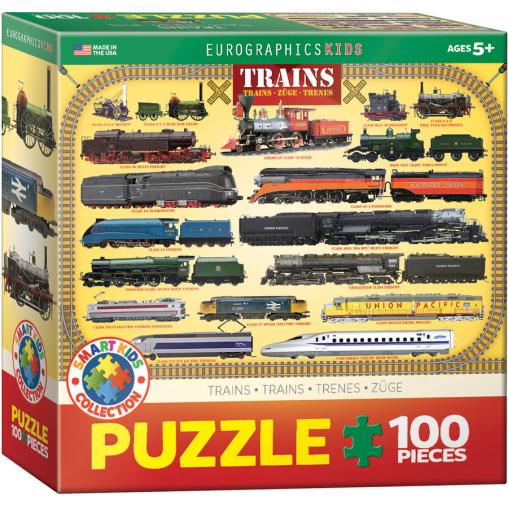 Puzzle Eurographics Trenes de 100 Piezas