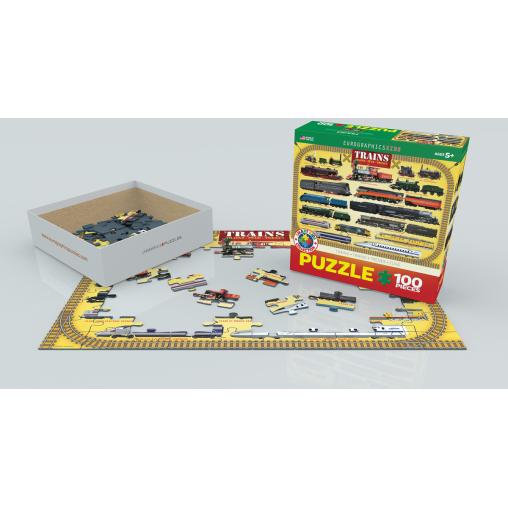 Puzzle Eurographics Trenes de 100 Piezas