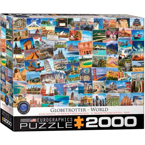 Puzzle Eurographics Trotamundos El Mundo de 2000 Piezas