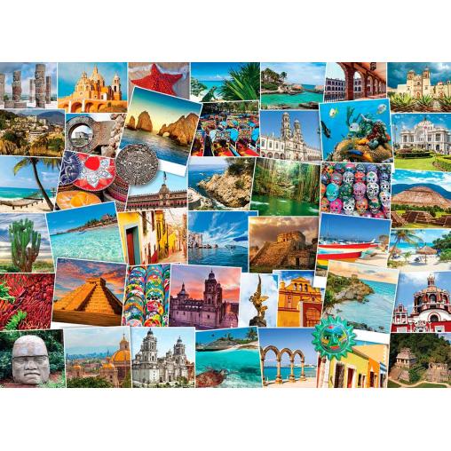 Puzzle Eurographics Trotamundos: México de 1000 Piezas