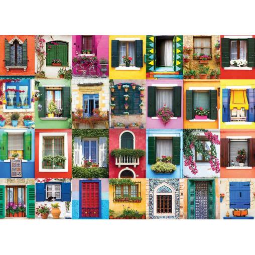 Puzzle Eurographics Ventanas del Mediterráneo de 1000 Piezas