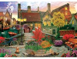 Puzzle Eurographics Vida de Viejo Pueblo de 1000 Piezas