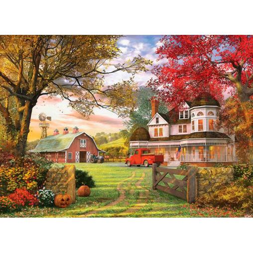 Puzzle Eurographics Vieja Granja de Calabazas de 1000 Piezas