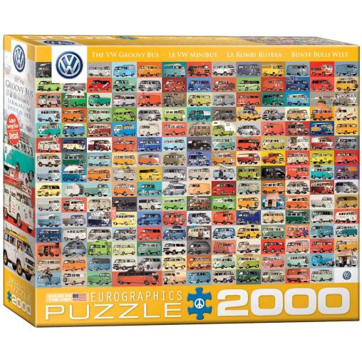 Puzzle Eurographics Volkswagen Kombi Rutera de 2000 Piezas