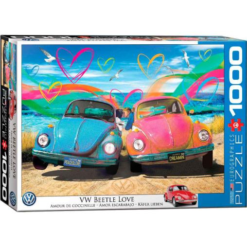 Puzzle Eurographics VW Amor Escarabajo de 1000 Piezas