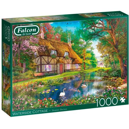 Puzzle Falcon Cabaña Junto al Lago de 1000 Piezas