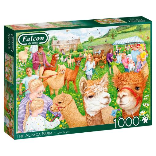 Puzzle Falcon La Granja de Alpacas de 1000 Piezas