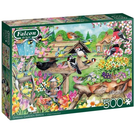 Puzzle Falcon Pájaros de Jardín Primaveral de 500 Piezas