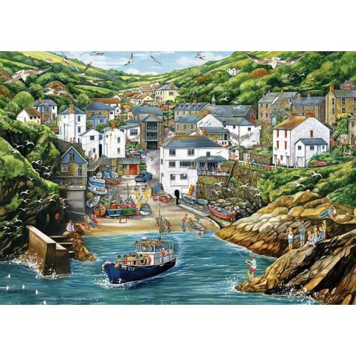 Puzzle Falcon Puerto de Portloe de 1000 Piezas