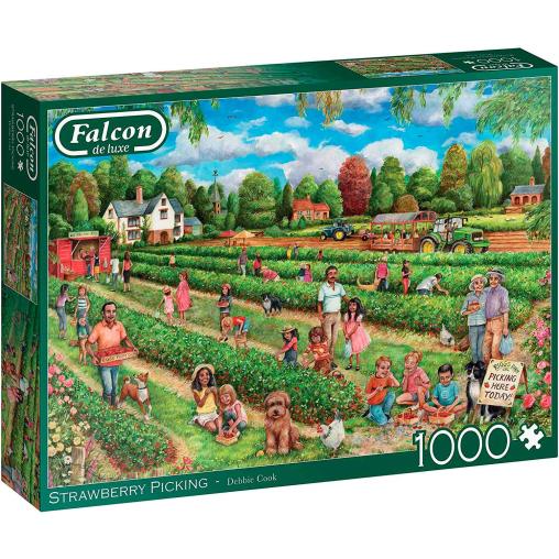 Puzzle Falcon Recolección de Fresas de 1000 Piezas