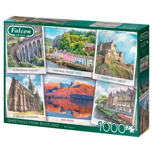 Puzzle Falcon Saludos desde Escocia de 1000 Piezas