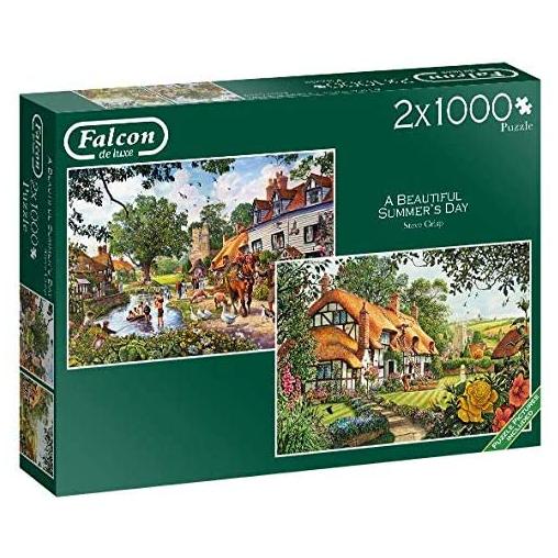 Puzzle Falcon Un Precioso Día de Verano 2 x 1000 Piezas