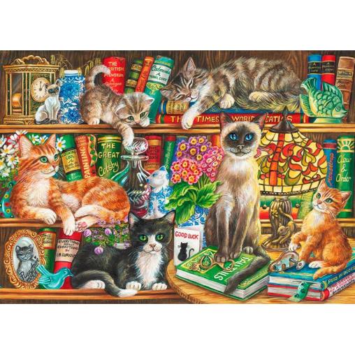 Gibsons Library of Cats Puzzle 1000 pièces