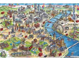 Puzzle Gibsons Hitos de Londres de 500 Piezas