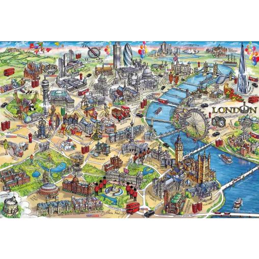 Puzzle Gibsons Hitos de Londres de 500 Piezas