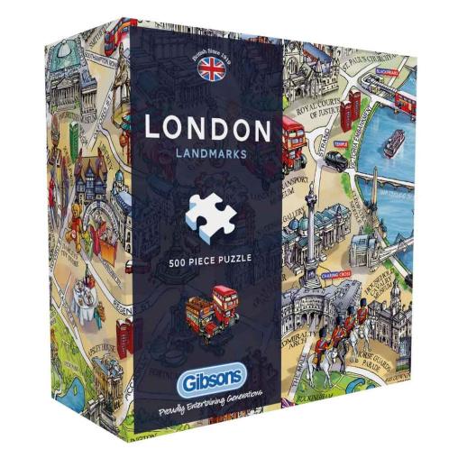 Puzzle Gibsons Hitos de Londres de 500 Piezas