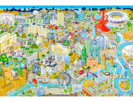 Puzzle Gibsons Londres Desde Arriba de 500 Piezas