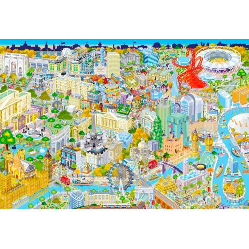 Puzzle Gibsons Londres Desde Arriba de 500 Piezas