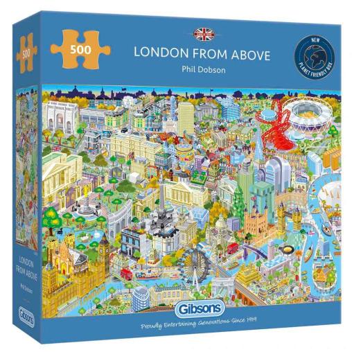 Puzzle Gibsons Londres Desde Arriba de 500 Piezas