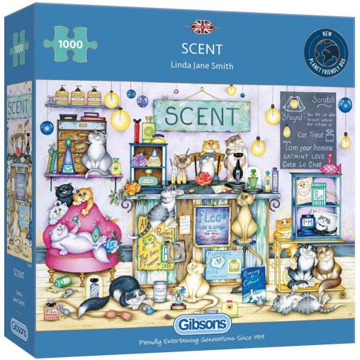 Puzzle Gibsons Perfume Gatuno de 1000 Piezas