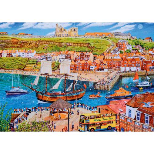 Puzzle Gibsons Velero Endeavour en Whitby de 500 Piezas