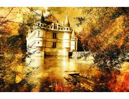 Puzzle Château d&#39;Azay Le Rideau Or 500 pièces