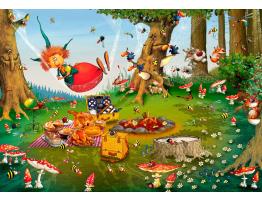 Puzzle Grafika Camping de la Bruja de 1000 Piezas