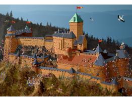 Puzzle Grafika Castillo de Haut-Koenigsbourg de 1000 Piezas