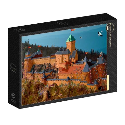 Puzzle Grafika Castillo de Haut-Koenigsbourg de 1000 Piezas