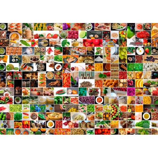 Puzzle Grafika Collage de Cocina de 1500 Piezas