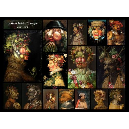 Puzzle Grafika Collage de Giuseppe Arcimboldo de 2000 Piezas