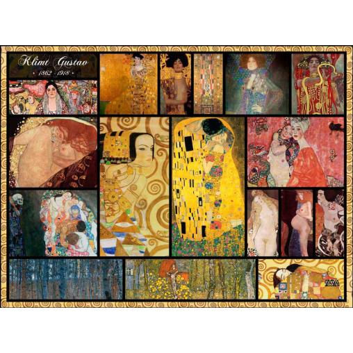 Puzzle Grafika Collage de Gustav Klimt de 2000 Piezas